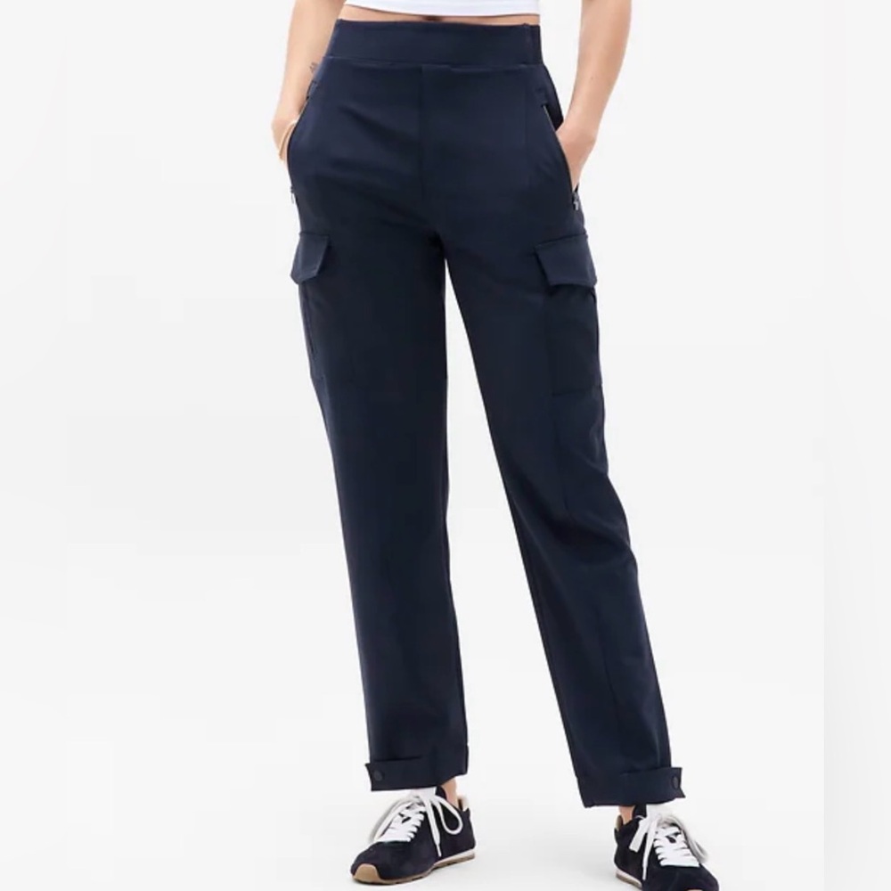 NWT Tall Athleta Navy Utility Cargo Joggers